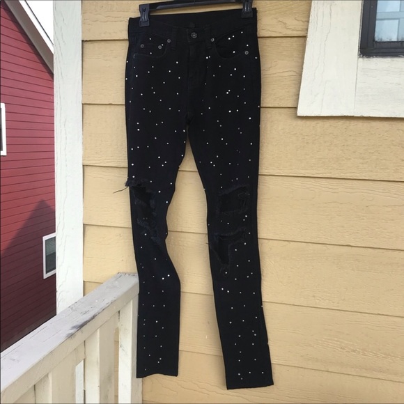 LF Carmar distressed rhinestone boyfriend jeans - Picture 7 of 8